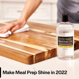 Thirteen Chefs Mineral Oil - 128oz Food Grade Conditioner for Wood Cutting Board, Countertop & Butcher Block, Lubricant for Knife or Meat Grinder - Safe USP Finish on Marble, Soapstone