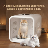 Professional Pet Dryer Box for Dogs and Cats - Fast Drying & Low Noise Blower, Portable Pet Hair Dryer Machine with Adjustable Temperature, for Small Medium Dogs Cats After Bath Grooming at Home