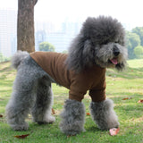 Lovelonglong Ribbed Dog T-Shirt Cotton Knitted Dog Sweaters for All Season Pet T-Shirts for Large Medium Small Dogs Coffee M