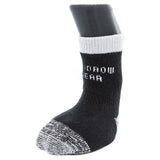 Woodrow Wear, Power Paws Reinforced Foot Dog Socks, Black Grey, XXL, Fits 130-180 pounds