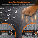 Doglike Military-Grade Dog Car Seat Cover for Back Seat, Hard Bottom Dog Hammock for Car, Pet Bed Extender for 2-4 Large Dogs, Waterproof Seat Protector, L Size Fits for SUV Medium Truck