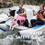 ASENKU Dog Life Jacket- High-Buoyancy Dogs Reflective Swimming Vest with Durable Handles for Small Medium Large Dogs - Pool, Beach, Boating(LightPink, XS)