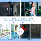 TECKNET Door Alarms for Kids Safety, Window Alarm Pool Alarms Door Alarm for Home Security, 2-in-1 Alarm & Chime, 3-Level Volume Control, Wireless Alarm for House Hotel Cars Sheds Caravans (3 Pack)