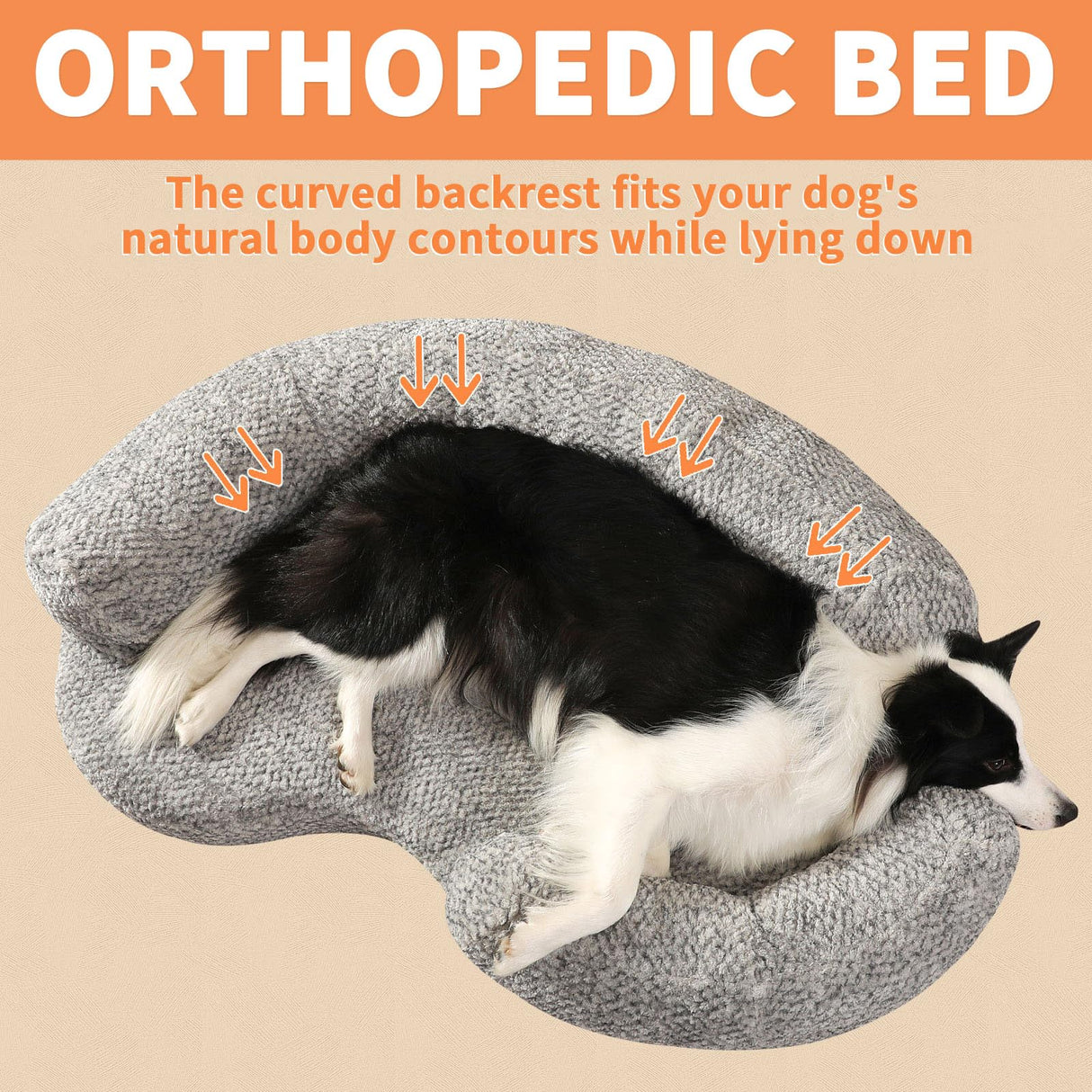 DogTender Orthopedic Memory Foam Dog Bed for Small Dogs - Washable & Waterproof & Removable Cover - Round Calming Dog Bed for Anxiety Relief(35 x 24 x 8 Inch)