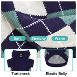 XPStitchPaw Dog Sweater for Large Dogs, Winter Fleece Outfit with Easy Belly Opening & Round Butt Design, British Style Collar Pet Clothes for Christmas Daily Wear, Warm Soft Sweatshirt (L)