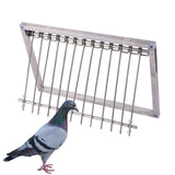 1PC Bird Cages Trap Stainless Steel Pigeon Trap Door Wire Bars Frame Entrance U-Trap for Pigeon Birds House Door (29 * 26 cm)