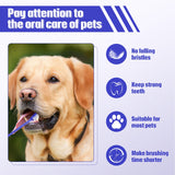 100 Pieces Dog Toothbrush Kit Set Double-Headed Toothbrush Long Handle Tooth Brush Soft Bristle Pet Tooth Brush for Small Medium Large Pet Cat Teeth Cleaning Set