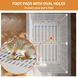 Oneluck Rabbit Cage Indoor,Loft Bunny Hutch with Urine-Proof Wall,Leak-Proof Trays, Wheels 28.7" L x 18.1" W x 25.6" H for Rabbits Chinchillas, Guinea Pig and Small Animal