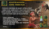 HULX Super Green 10 CC. Rooster Booster Health Care Protection, Quickly Recover Chicken Rooster from Sick, Heal Wounds Pain, Recovery Energy Increase Immunity Poultry & Bird