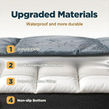 Gimars Upgraded Outdoor Dog Bed with Waterproof Film, Easy to Roll Up with Buckle, Large Travel Pet Bed for Medium & Large Dog, Portable, Foldable, Washable for Camping,Traveling