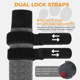BINGPET Waterproof Dog Socks Boots to Prevent Licking Paws,Anti Slip Dog Booties & Paw Protectors with Dual Straps for Hot/Cold Pavement,Indoor Outdoor Grip Dog Shoes for Small Medium Large Senior Dog