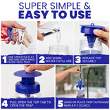 2 Reusable Fly Traps Outdoor Fly Traps with 4 Natural Fly Magnet Bait Refill. Flies Trap Outdoor Reusable Fly Trap Jar Fly Trap Fly Catchers Outdoor Fly Bait Fly Bags Flytraps Stable Horse Fly Trap
