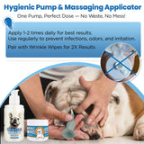 Yibesi Wrinkle Balm for Dog Wrinkles 3 Oz Includes Applicator, Dog Lotion for Dry Itchy Skin Relief, Yeast Infection Treatment, Protects from Cracks & Wounds
