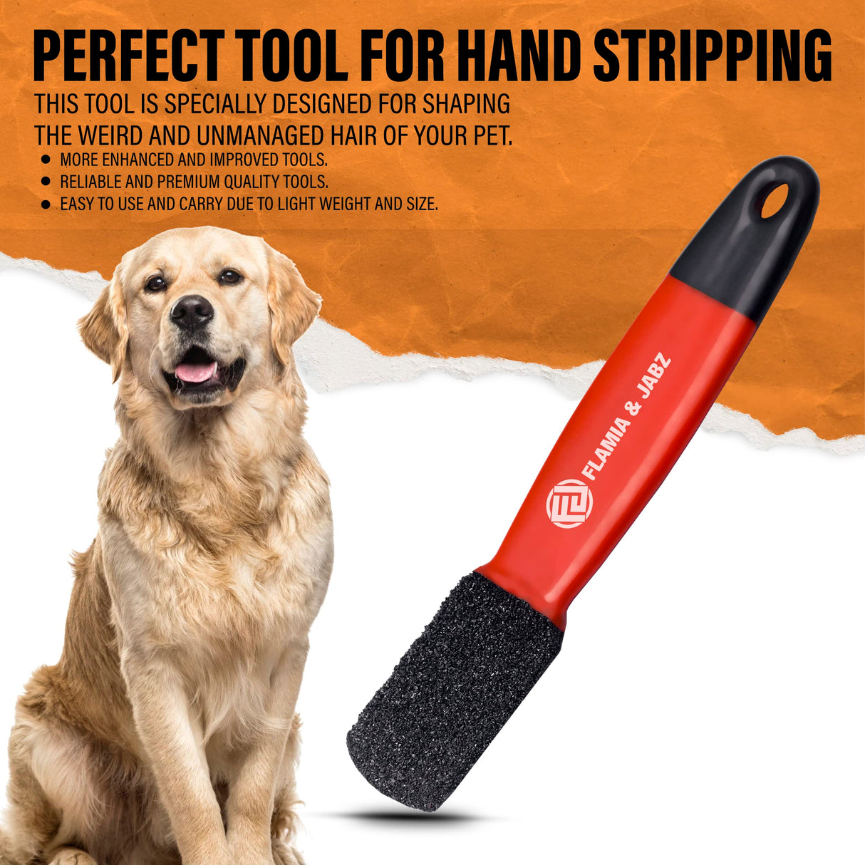 Stripping Metal Stone Diamond Edged for Dogs, Cats & Pets with Plastic Grip (Coarse)