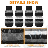 KOOLTAIL Anti Slip Dog Socks to Prevent Licking Paws and Slipping, Extra-Thick Grip Pet Boots & Paw Protectors, Winter Warm Puppy Shoes Booties for Hardwood Floors Small Medium Large Senior Dogs,XL