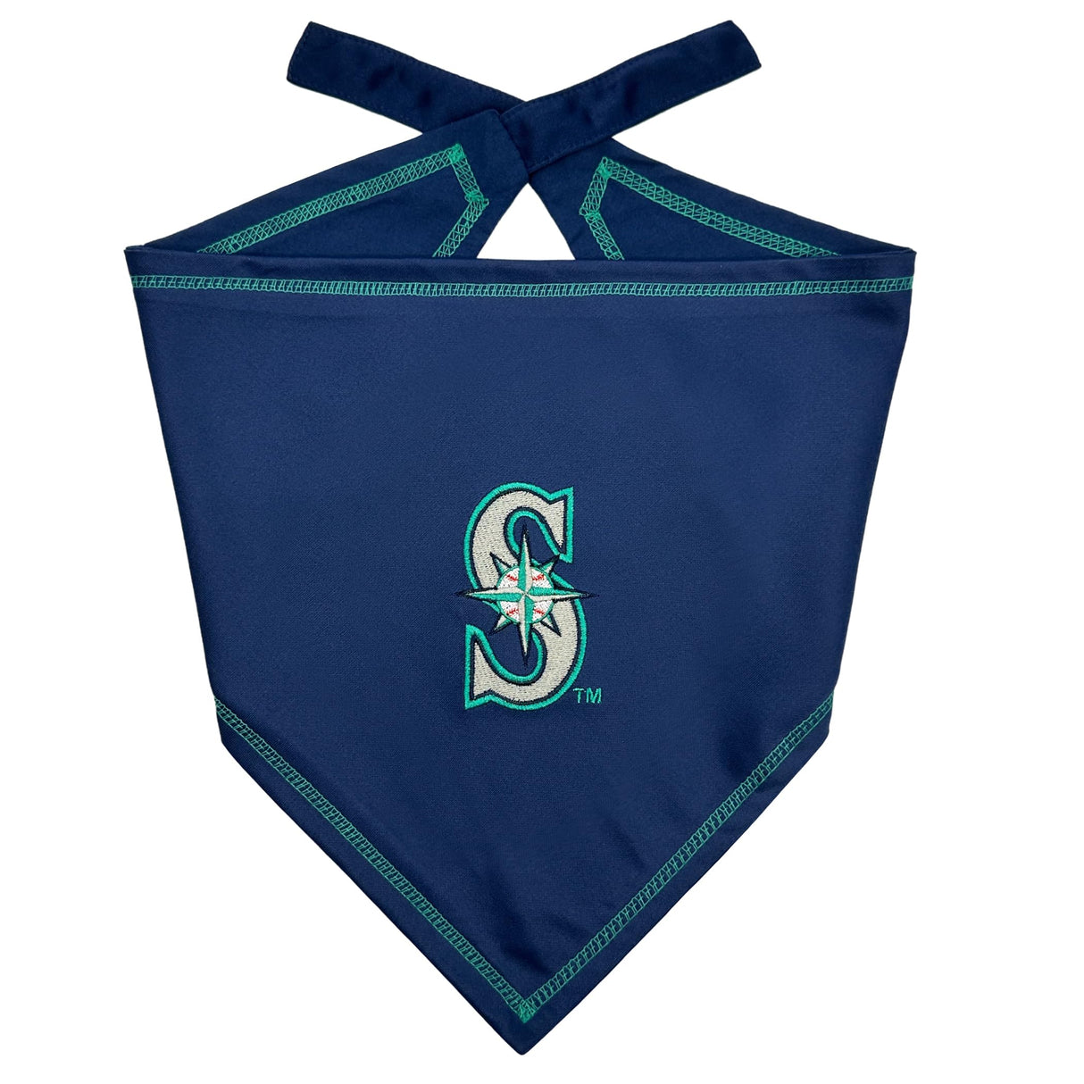 Pets First MLB Seattle Mariners TIE Bandana, Size Large/X-Large. Dog Bandana Scarf Bib for Pet Cat Dog. The Ultimate Game-Day, Party Bandana