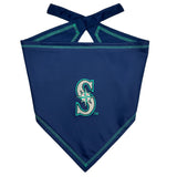 Pets First MLB Seattle Mariners TIE Bandana, Size Large/X-Large. Dog Bandana Scarf Bib for Pet Cat Dog. The Ultimate Game-Day, Party Bandana