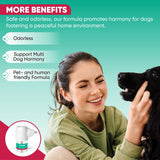 TriOak Calming Diffuser for Dog: Appeasing Dog Pheromones Calming Diffuser Plug in Kit for Separation Anxiety, Stress Chewing, Peeing Accidents, 2 Diffusers + 4 Refills (Teal)