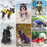 Norbi Dog Winter Coat with Harness Built in, Waterproof Windproof Jacket, Warm Puffer Vest for Small Medium Large Dogs, All Weather Cold Weather Gear for Walking(Black, 5XL)