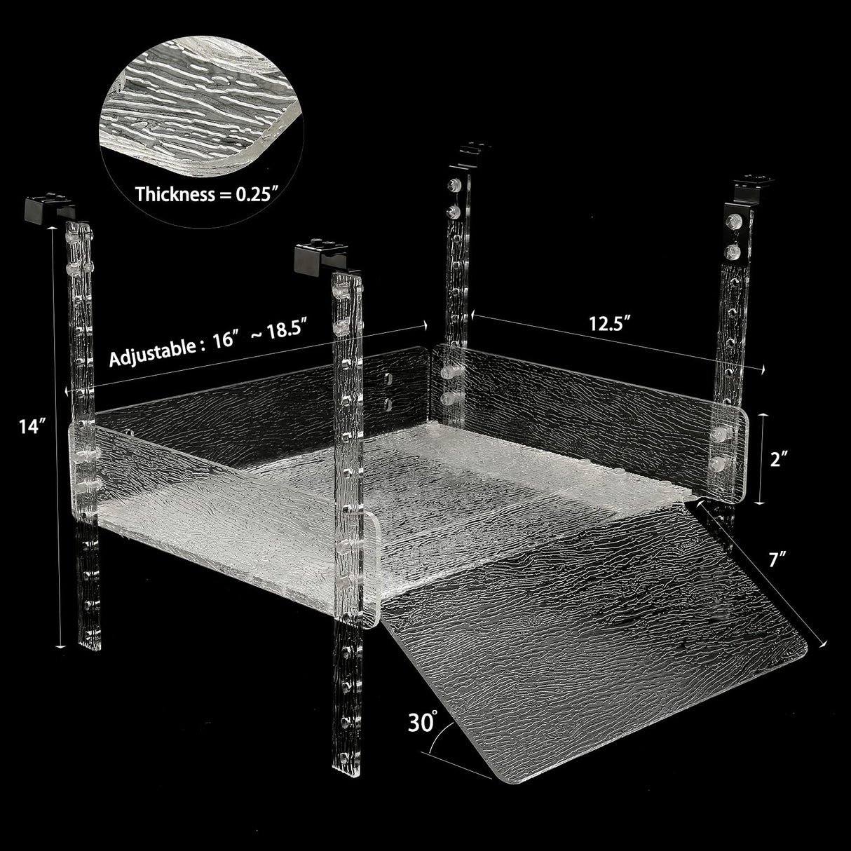 LYL LEYOULAND Hanging Turtle Basking Platform for Aquatic Turtles 40 75 Gallon, Aquatic Reptile Ramp Dock, Turtle Terrace, Turtle Tank Accessories