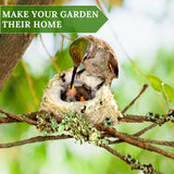 Hummingbird Nesters - Bird Nesting Material Holder for Wild Birds Wrens Finches - Refillable Outdoor Bird Nesting Station to Build a Nest (3 Balls)