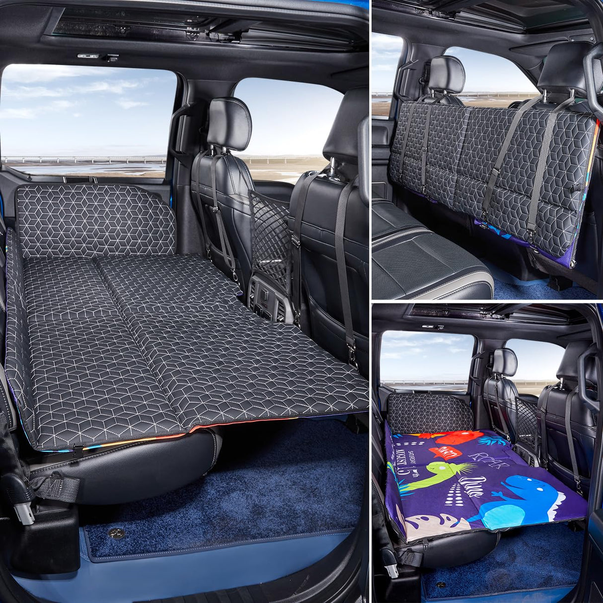 ABE Dog Back Seat Extender for Truck,Truck Dog Seat Cover Back Seat,Non Inflatable Truck Bed Mattress,Dogs Hammock,Pet Seat Covers for F150/RAM1500/Silverado