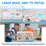 Hamster cage for Hamsters, Gerbils, mice, Rats, Small Guinea Pigs and Other Small Animals.