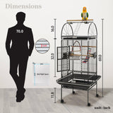 Sinopet 69-inch Large Bird Cages for Parrots,Large Parrot Cages for Large Birds, Flight Cage for Birds,Large Parakeet Cage with Birdcage Cover for African Grey,Quaker,Cockatiel,Green Cheek Conure
