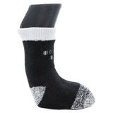 Woodrow Wear, Power Paws Reinforced Foot Dog Socks, Black Grey, XXL, Fits 130-180 pounds