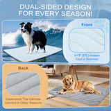 Cozyide Dog Cooling Mat, Medium Cooling Mat for Dogs, Reversible Pad for Pet, 28" L x 22" W, Blue