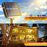 Joomer Solar Fairy Lights, 2-Pack Total 80FT 240LED Solar String Lights Outdoor Waterproof 8 Lighting Modes for Patio Fence Party Garden Yard Home Holiday Tree Outdoor Decoration (Warm White)
