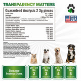 Probiotics for Dogs – Digestive Health Chews with Prebiotics & Enzymes | Dog Probiotic Supplement for Gut, Diarrhea Relief, Gas & Allergy Support – Chicken Flavor Soft Chews