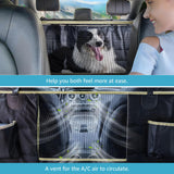 Lassie Heavy-Duty Dog Car Hammock with Mesh Window & Hard Bottom - Waterproof Back Seat Extender for Dogs Holds 400lbs, Non-Slip Pet Seat Protector, Universal Fit for SUV/Truck/Car