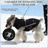 EXPAWLORER Dog Fleece Vest Jacket Sweater for Small Medium Large Dogs, Cold Weather Winter Coat Hoodie with Leash D-Ring and Zipper, Reflective Warm Sleeveless Puppy Clothes for S M L Boys Girls Cats