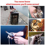 2625 lbs Fishing Magnet Kit, Double Sided Magnet Fishing Kit with Rope, Super Strong Fishing Magnet for Retrieving Items in River, Lake, Beach, Lawn, 4.57" Diameter