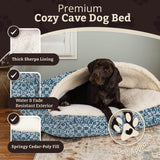 Snoozer Pet Products Luxury Rectangle Cozy Cave, Wag Collection, Medium, Ramey Oxford