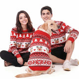 MuYaoPet Family Matching Dog and Owner Clothes Outfits,Christmas Pet Cat Sweater Costume for Small Medium Extra Large Dogs/Women/Men,Only for Pet XL