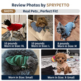 Fleece Dog Sweater for Small Dogs - Recycled Polyester Lightweight & Warm, with D-Ring, Reflective Strip & Adjustable Drawstring, Perfect for Toy Size Pups, Yorkie & Chihuahua(Red L)