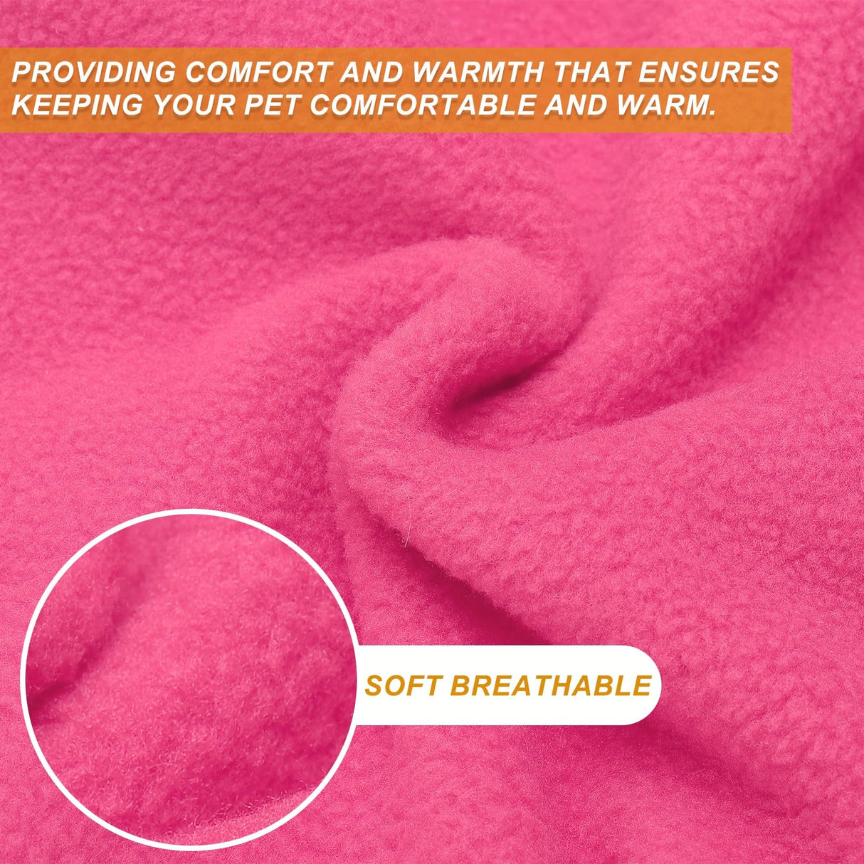 PETAXCELL Dogs Fleece Vest Sweater, Stretch Fleece Dog Coat with Leash Ring Winter Warm Pet Thick Clothes Soft (M, Solid, Rose Red/Purple, 2Pack), for Chihuahua/Bichon/Puppies/Kitten