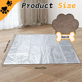 Kigley 2 Pcs Pet Deterrent Mat to Keep Dogs Off Couch, Non-Electric Cat & Dog Deterrent Mat Pain Free Couch Covers to Keep Pets Off Furniture Bed Indoor (72" × 56.3",Coffee)