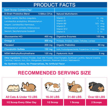 Load image into Gallery viewer, NATURE TARGET Dog Vitamins Powder, Probiotics &amp; Digestive Enzymes for Gut Health, Glucosamine &amp; Chondroitin &amp; Omega 3, Complete Supplement for Homemade Dog Food, Joint &amp; Skin &amp; Immune Support
