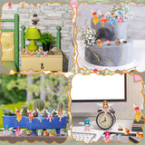 GGSTDDUP 33 Pcs Fairy Garden Accessories Miniatures Garden Kit with Resin Fairies, Mushroom House & Bridge Miniature Accessories for Terrarium, Dollhouse & Outdoor Decor