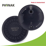 Genuine OEM Switzerland Wax Guards Filters, Cerushield Disk v2.0 098-0445 Accessories for Phonak Hearing Aid Audeo Marvel Paradise Lumity Hearing Aid only using SDS 4.0 receiver-4 pack/32 Filter Total