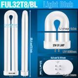 BF190 Replacement Bulb Compatible with Flowtron BK-40D Bug Zapper Electronic Insect Killer, 10 Inch FUL32T8/BL U Shape Bug Zapper Light Bulb for Outdoor(2 Pack)