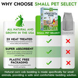 100% Natural Corn Cob Bedding for Pets - Small Pet Select Small Animal & Bird Cage Litter Safe for Hamsters, Guinea Pigs & More -12lb