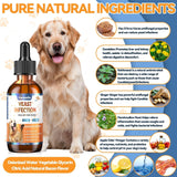 Natural Yeast Relief for Dogs, Supports Healthy Itch Relief, Dog Ear Discomfort Care, Itch Relief for Dog, Allergy Supports, Inflammation Relief for Dogs, 60ml