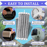 4PCS Aquarium Fish Tank Filters Compatible with Penguin 200 350 PRBW2350B, Penguin Bio-Wheel 200B 350B, Activated Carbon Aquarium Filter Cartridge Replacement, Hang-On Power Filter Replacement