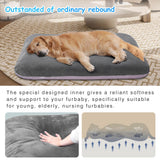 Magic Dog Super Soft Medium Dog Bed, 32 Inches Orthopedic Foam Pet Beds with Anti Slip Bottom, Dog Sleeping Mattress with Removable and Washable Cover, Grey M,32'' X 24'' X 3''