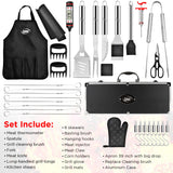 Kaluns BBQ Accessories, Complete Grill Set Dad Gifts for Fathers Day, 40 Pcs Premium Heavy Duty Stainless Steel Barbecue Grill Accessories for Outdoor Grill Gifts for Men