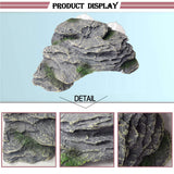 PINVNBY Basking Platform for Turtles Tortoise Dock Resin Resting Rock Reptile Habitat Climbing Ornament Floating Ledge Aquarium Decoration with 2 Pcs Suction Cups for Frogs, Newts,Lizard(3 Pcs)